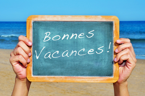 bonnes vacances, happy vacations in french